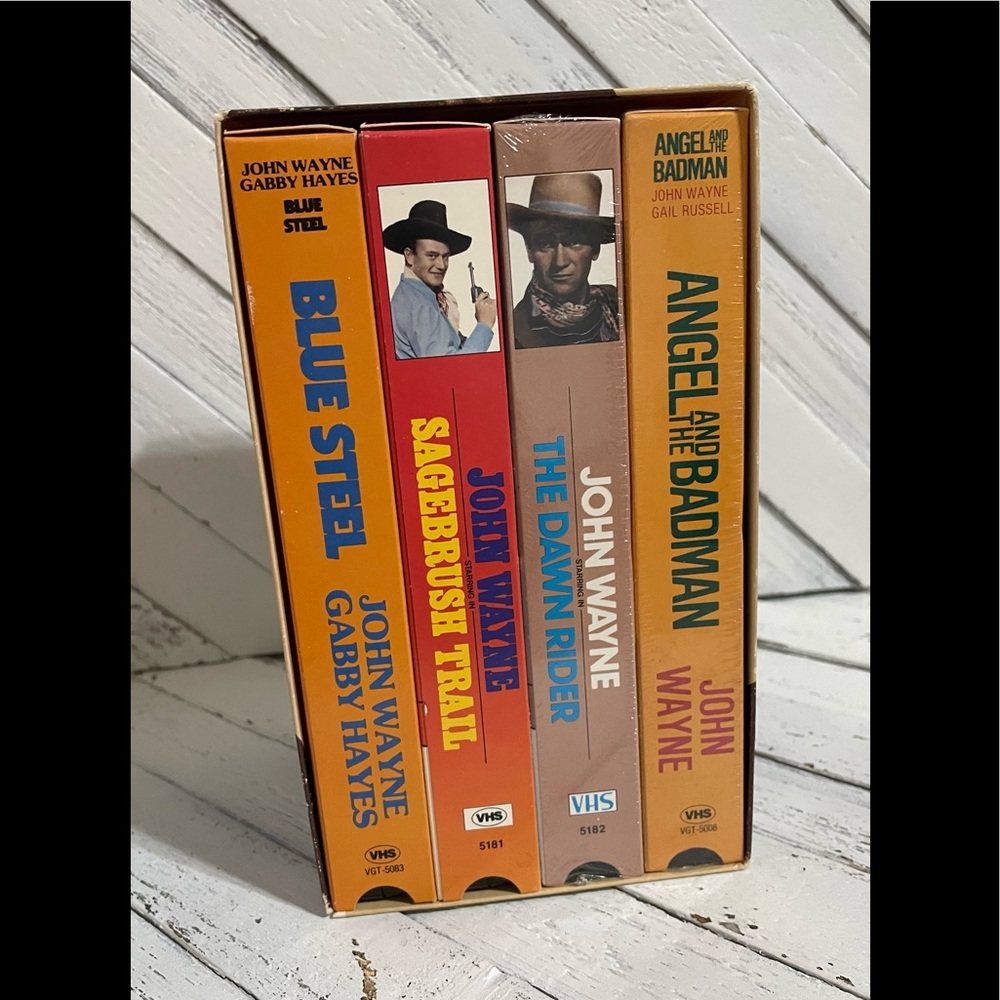 VHS John Wayne Film Fest 4 classic movie set